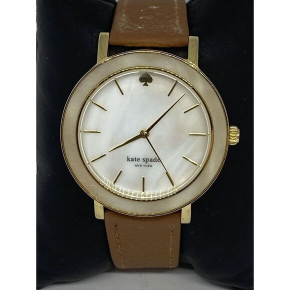 Kate Spade New York Gramercy 0394 Women's Brown Leather Analog Dial Watch WFH129 - Picture 2 of 12